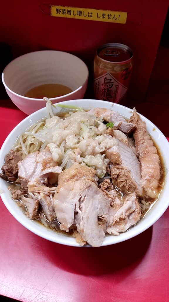 【上野毛二郎】ラーメン二郎上野毛店_小ラーメンブタ入り