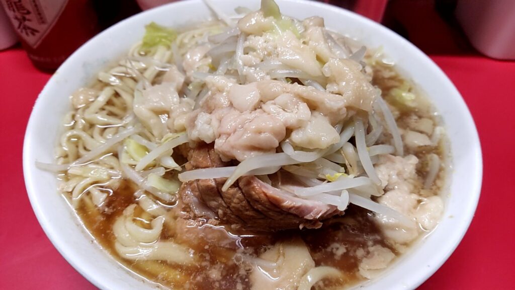 【上野毛二郎】ラーメン二郎上野毛店_小ラーメン
