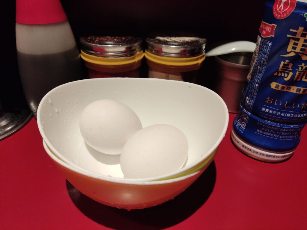 【荻窪二郎】ラーメン二郎荻窪店_生玉子