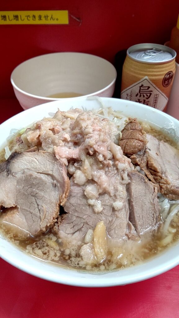 【上野毛二郎】ラーメン二郎上野毛店_あすなろ玉子