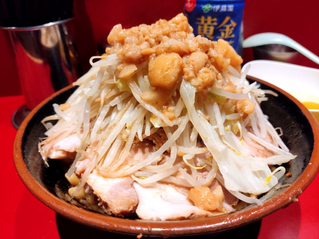 【荻窪二郎】ラーメン二郎荻窪店_つけ麺味アブラーメン(汁なし)