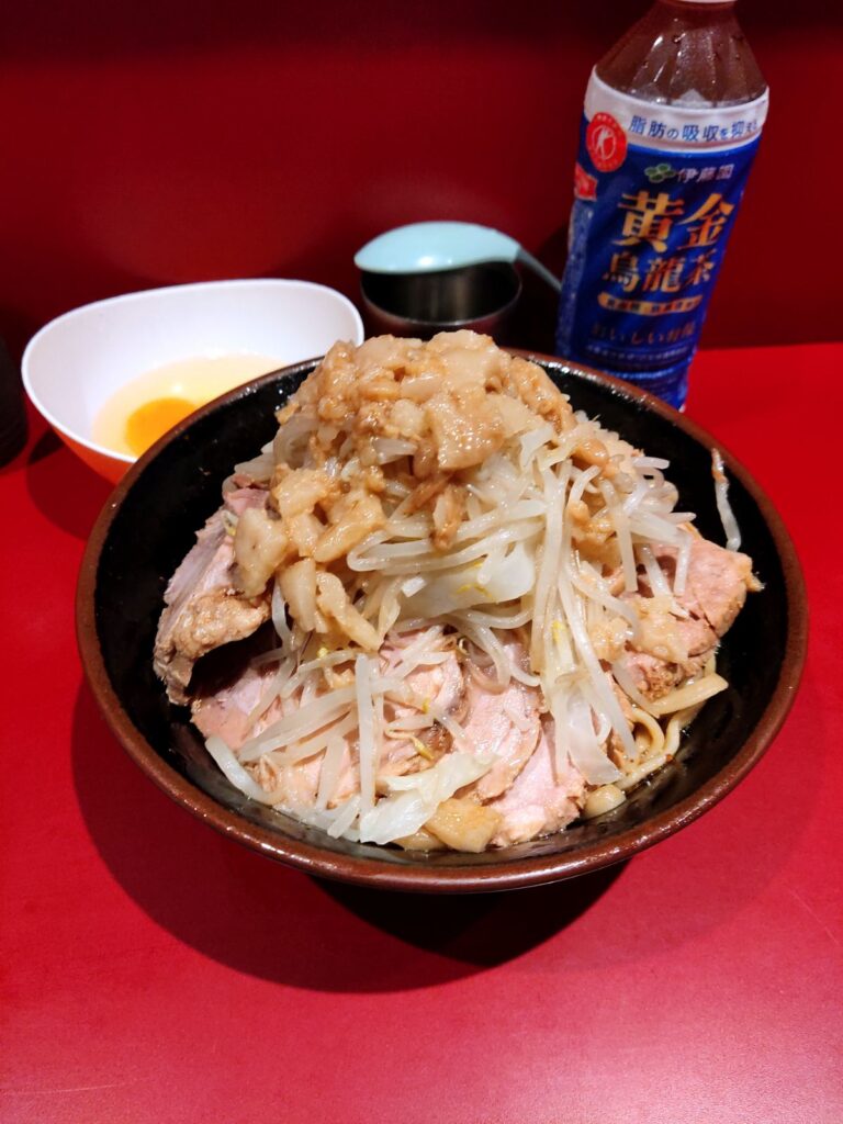 【荻窪二郎】ラーメン二郎荻窪店つけ麺味アブラーメトッピング