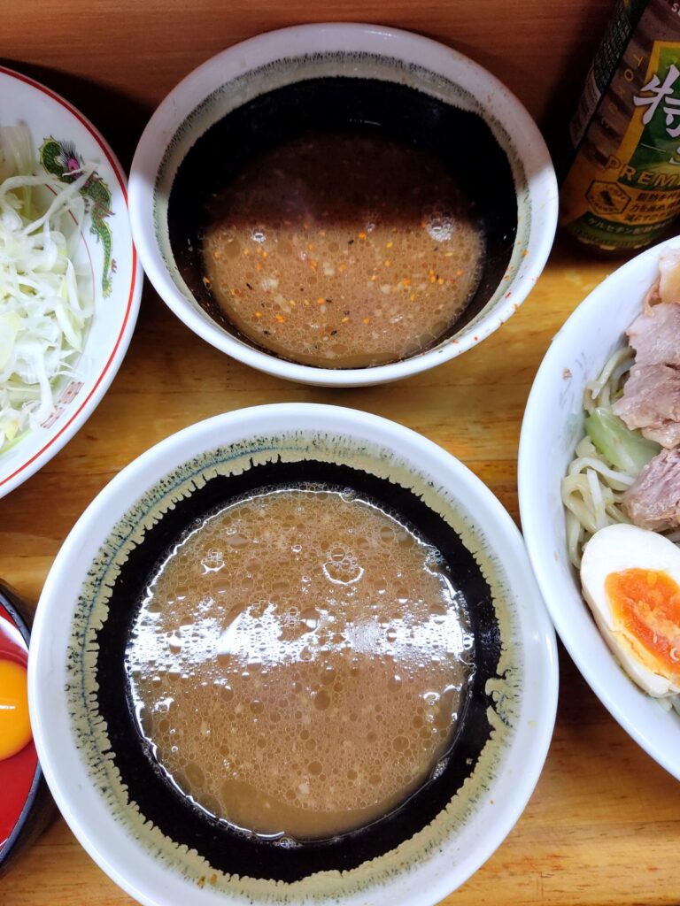 【立川二郎】ラーメン二郎立川店二筒(リャンピン)つけ麺(相伝)SD2枚でつけ汁2つへ