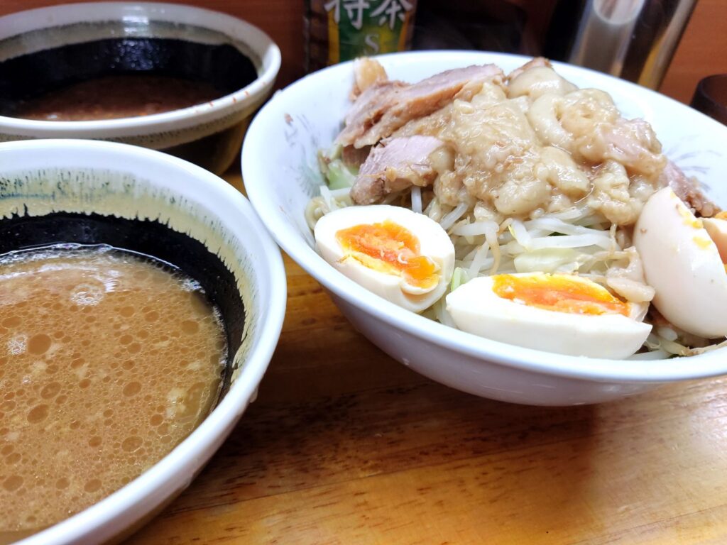 【立川二郎】ラーメン二郎立川店二筒(リャンピン)つけ麺(相伝)SD2枚でつけ汁2つへ