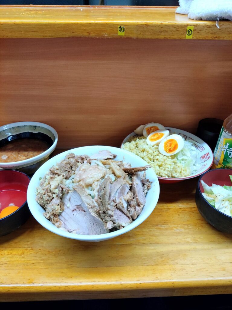 【立川二郎】ラーメン二郎立川店_つけ麺(相伝)SD鬼トッピング250914