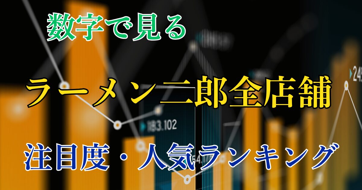 ラーメン二郎_全店舗のデータ（人気と注目度）